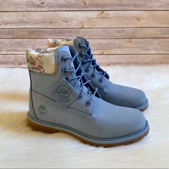 Timberland Premium 6” Waterproof Light Blue Boots - Picture 6 of 8